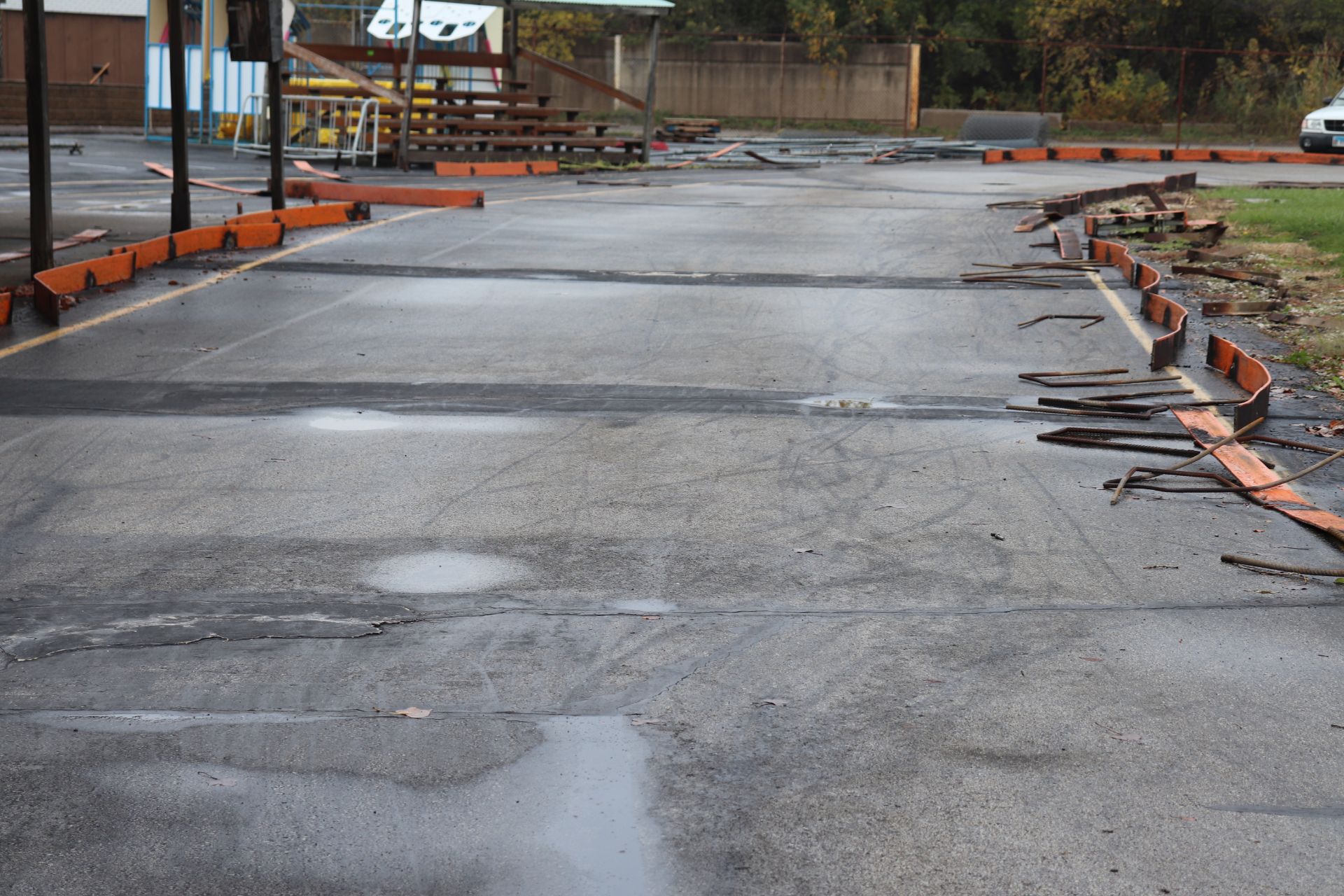 All barrier metal for the go-kart track, 1/4" steel sheets already cut up for scrap - Image 3 of 4