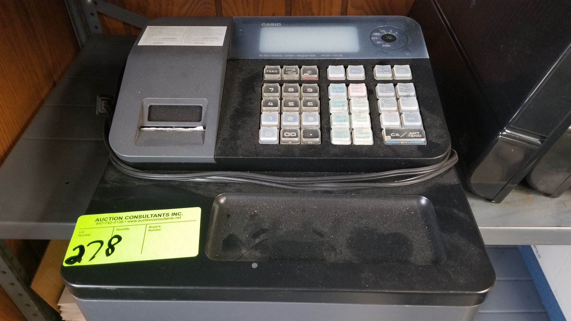 Casio PCR-T273 Cash Register includes manual