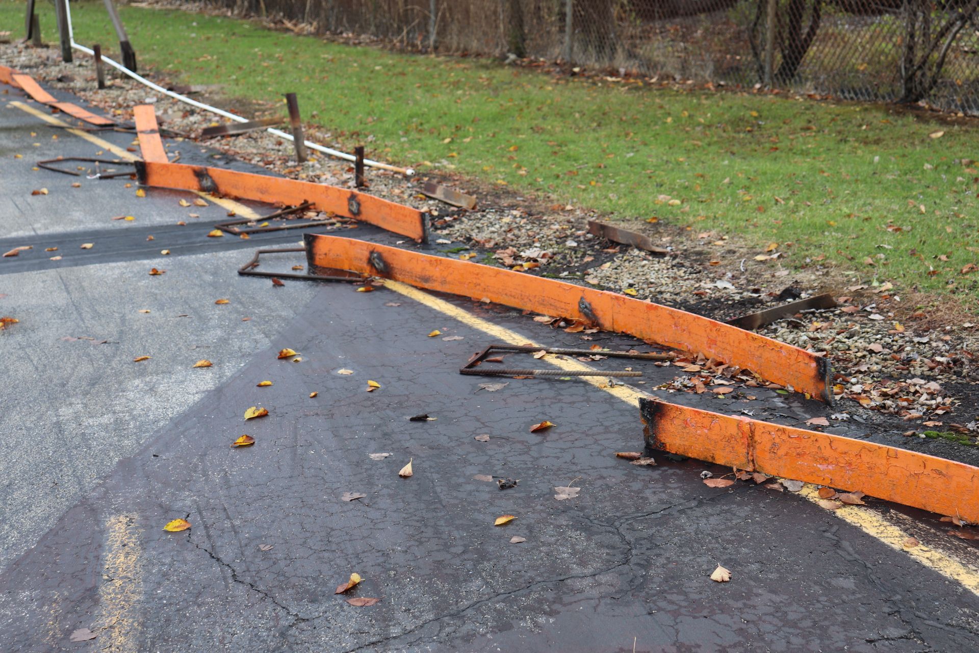 All barrier metal for the go-kart track, 1/4" steel sheets already cut up for scrap - Image 4 of 4