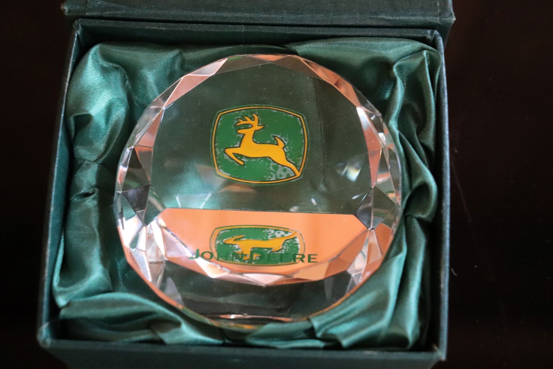 John Deere paperweight