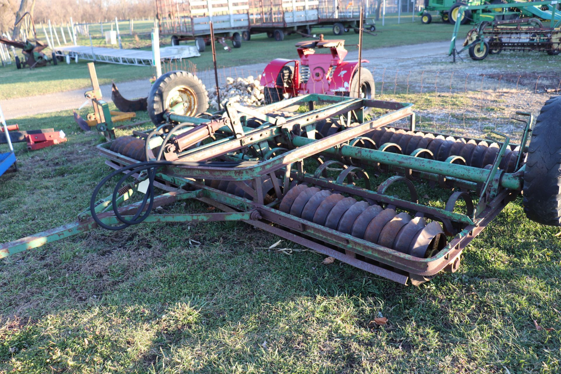 John Deere plow cultivator, 12' wide