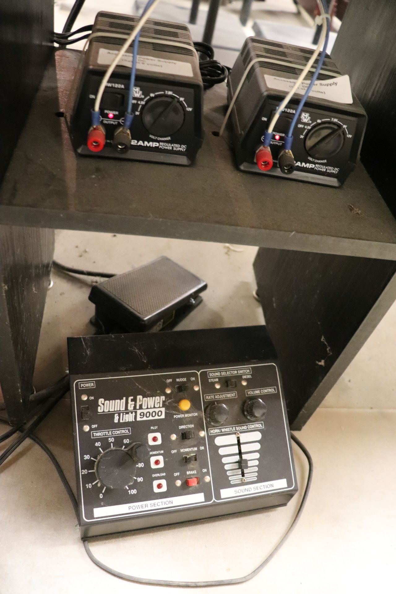 Four Power Pros from NCE Corporation, two 2 amp regulated DC Power Supplies, foot pedal and Sound an - Image 3 of 3