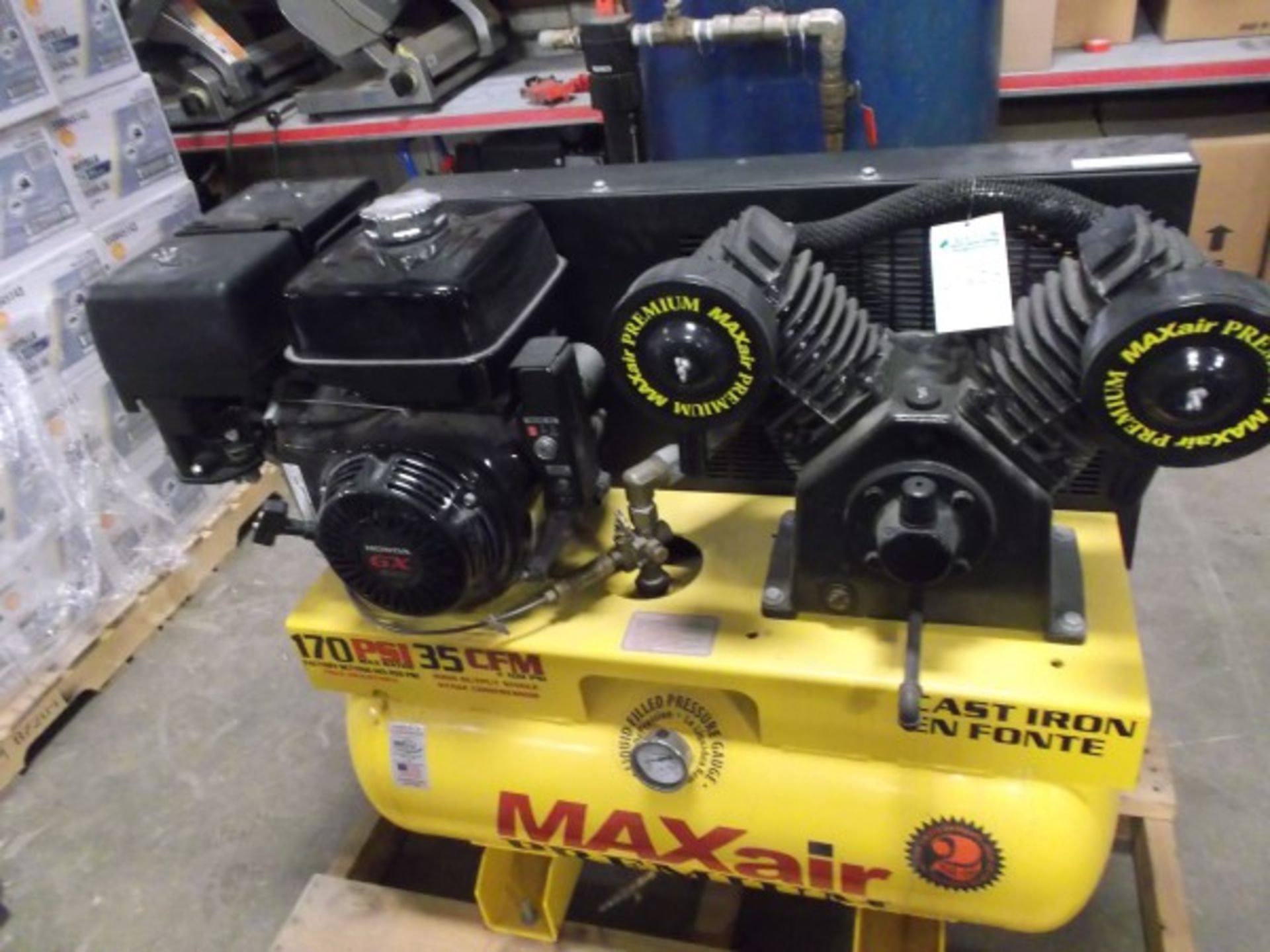 GAS POWERED AIR COMPRESSOR MAXAIR 170 PSI 35CFM