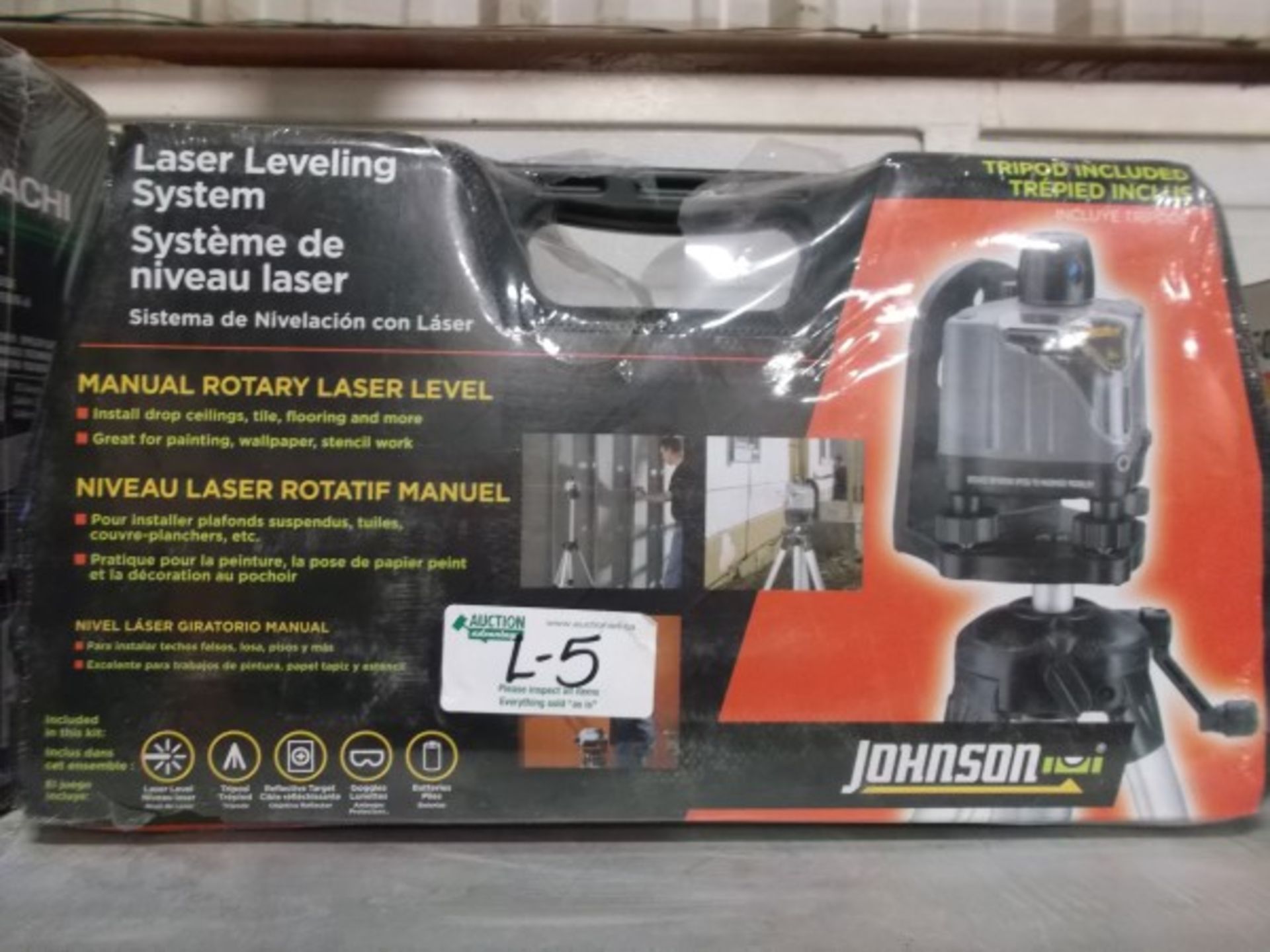 NEW JOHNSON LASER LEVELING SYSTEM