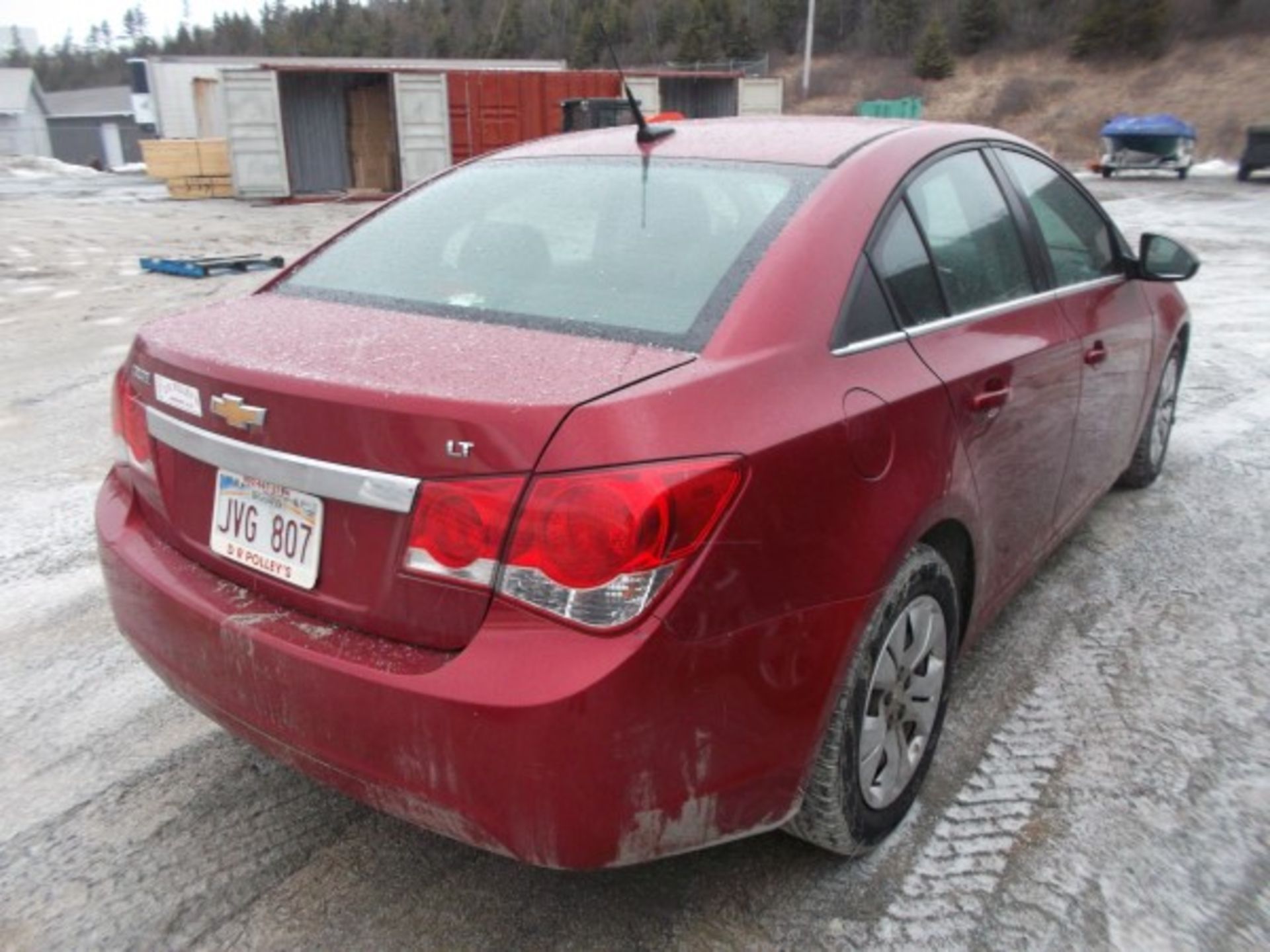 2012 CHEV CRUZE LT - GOOD MVI RUNS, 151,700 KMS, RED, AUTOMATIC, A/C, PWR STEERING, PWR BRAKES, - Image 2 of 3