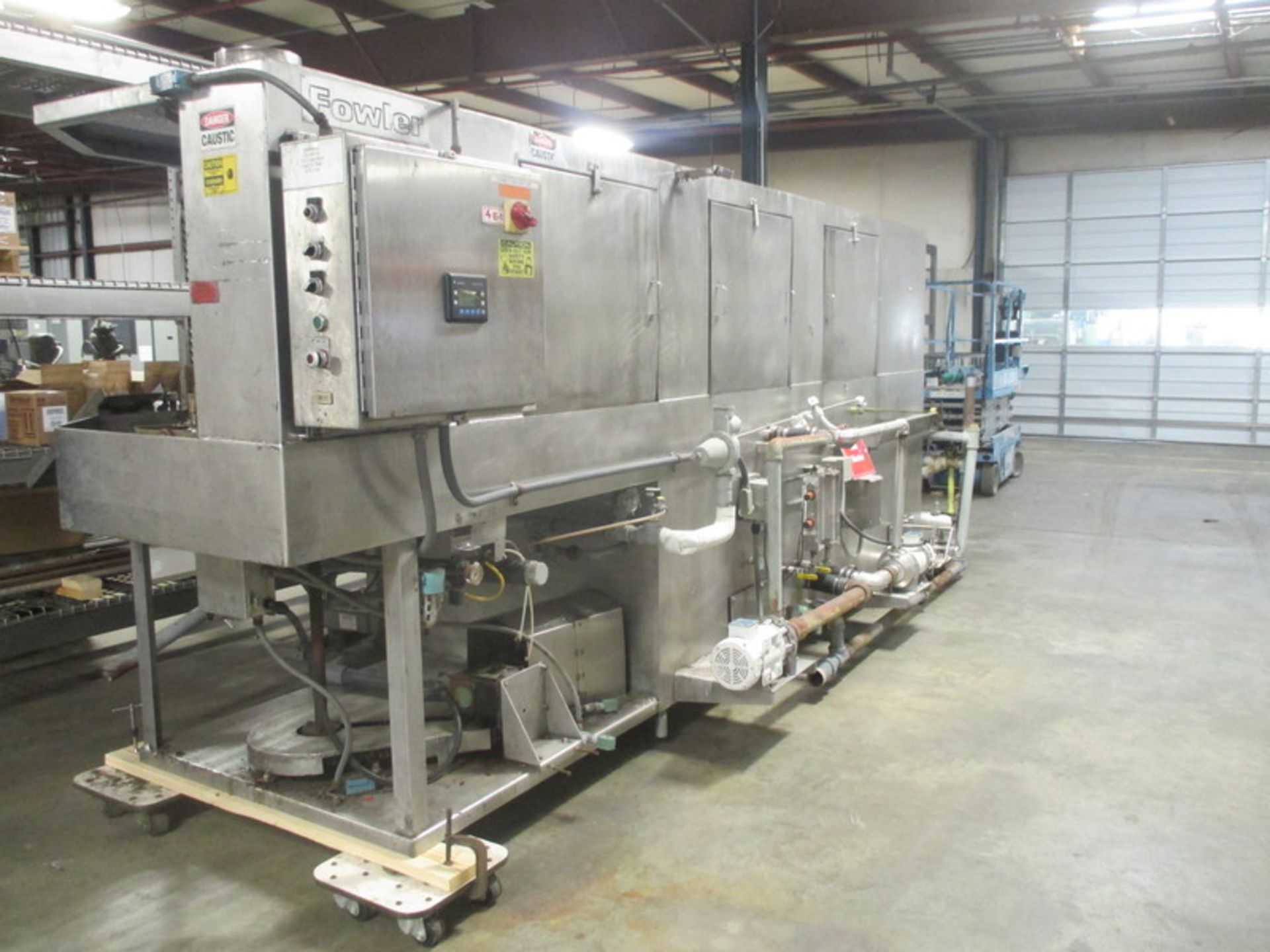 Fowler 22 Head Station Tank WasherFowler 22 Head Station Tank Washer, Model SSV-450-SC, Stainless