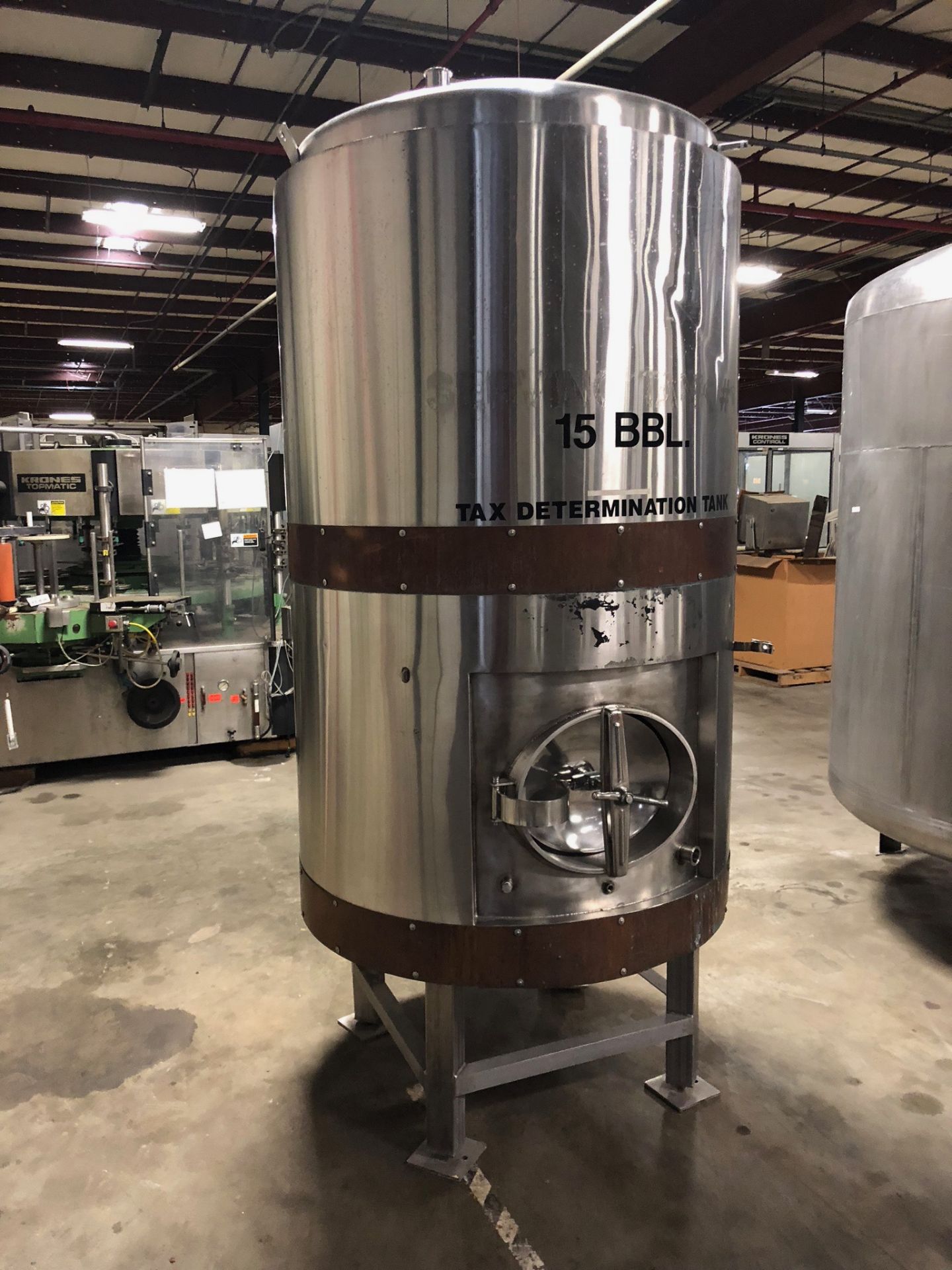 15 BBL Bright TankVertical Jacketed