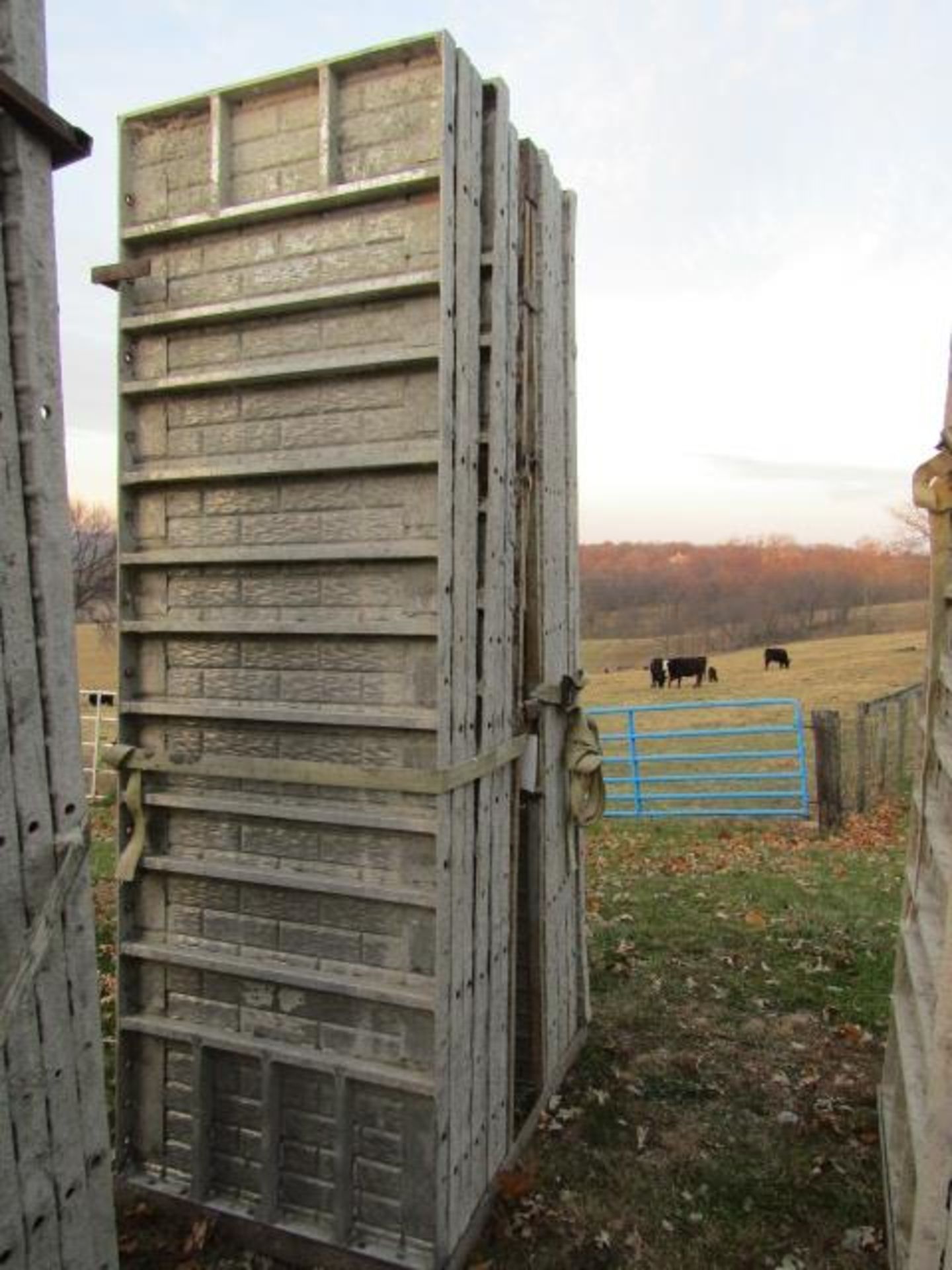 (14) 36" x 9' Precise Concrete Forms, Textured Brick 8" Hole Pattern, Located in Winterset, IA - Image 2 of 3