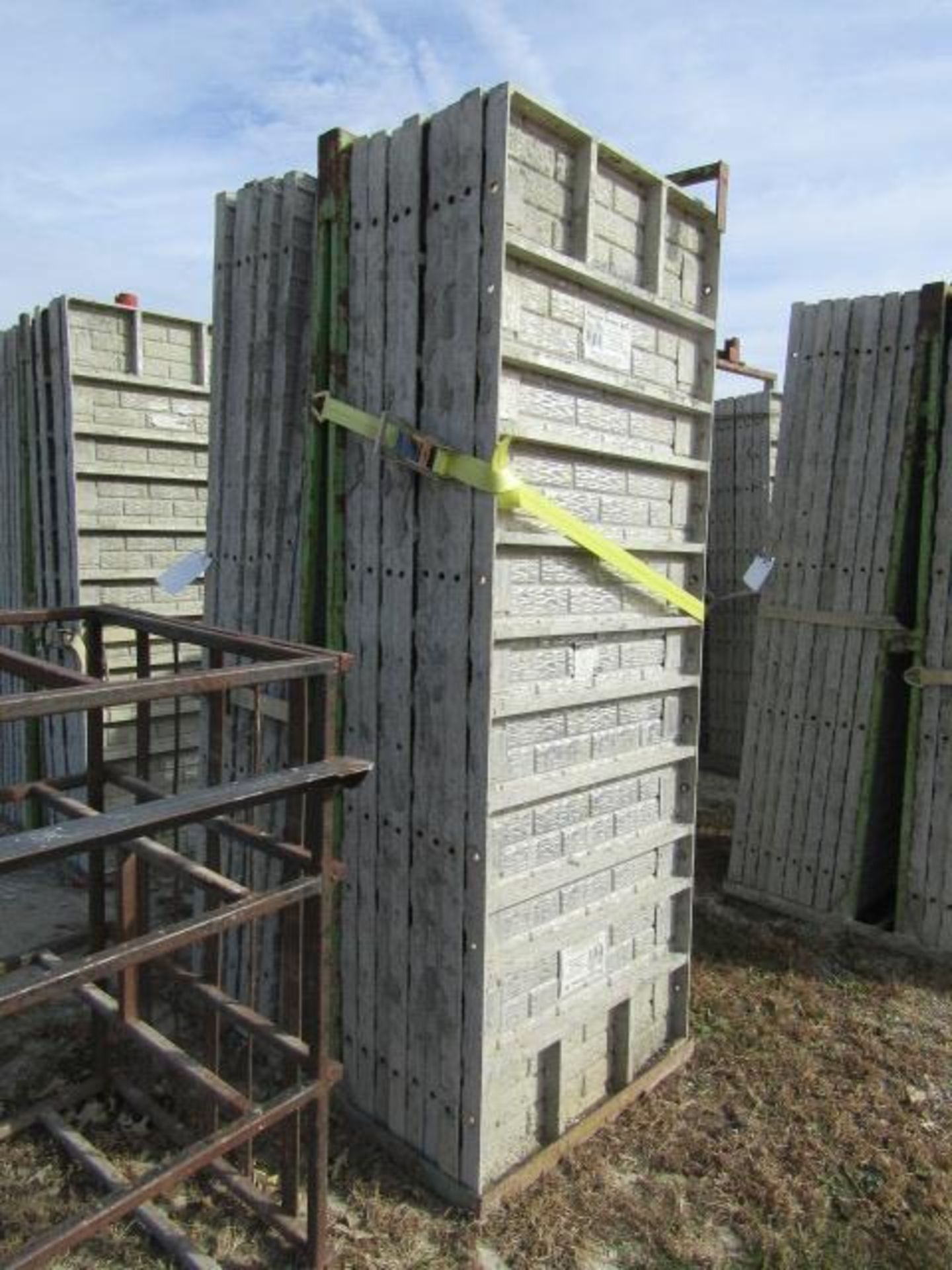(16) 36" x 8' Precise Concrete Forms, Textured Brick 8" Hole Pattern, Located in Winterset, IA - Image 2 of 2