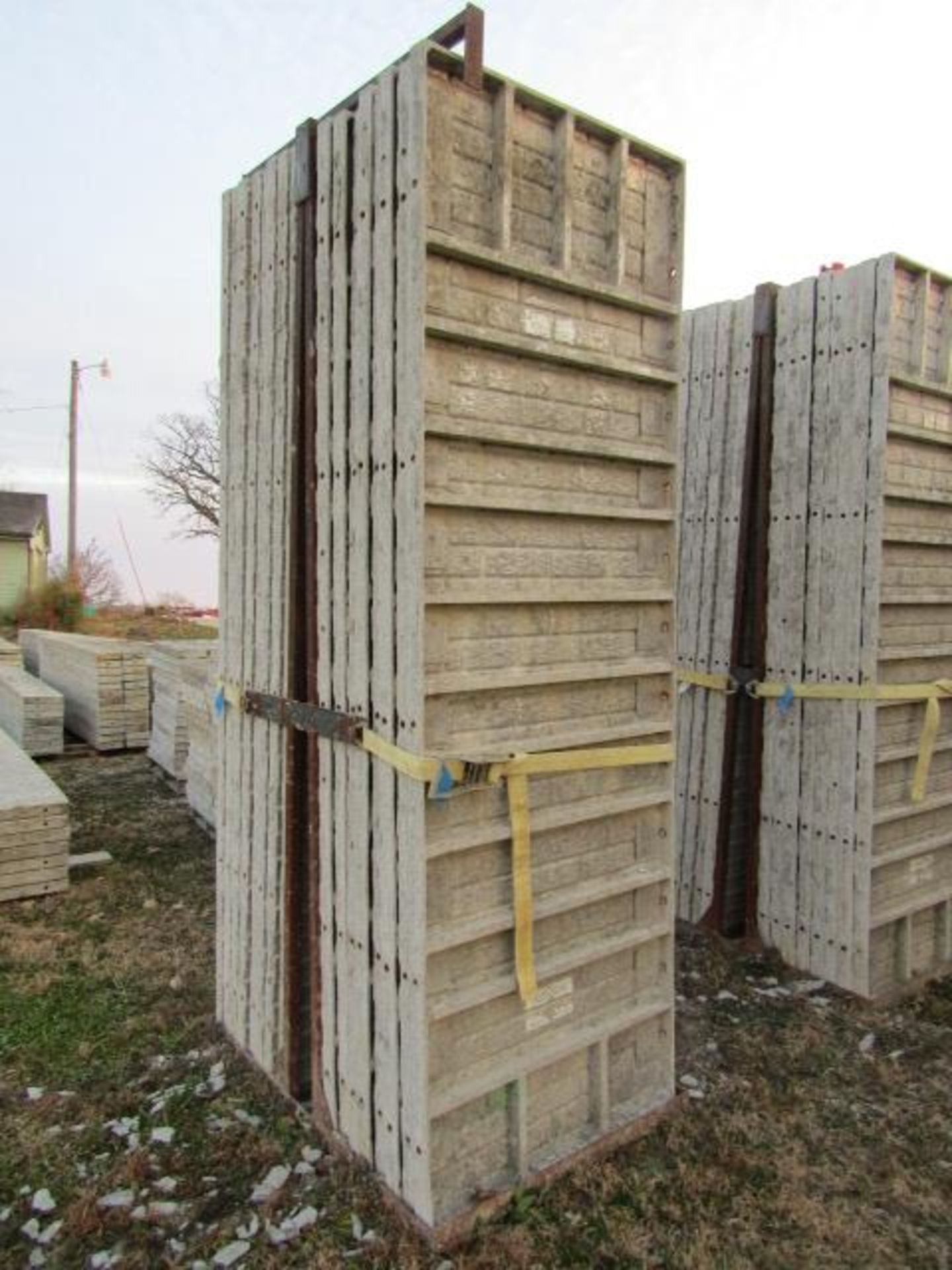 (16) 36" x 9' Precise Concrete Forms, Textured Brick 8" Hole Pattern, Located in Winterset, IA - Image 2 of 3