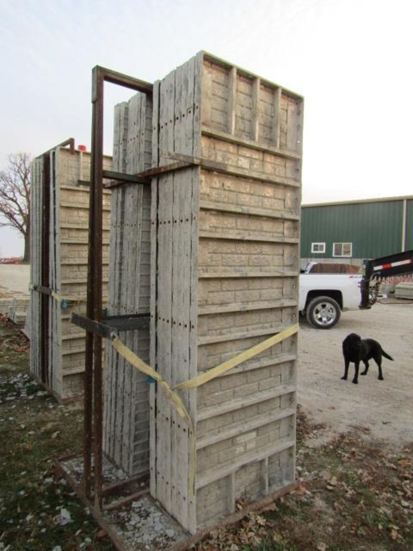 (16) 36" x 9' Precise Concrete Forms, Textured Brick 8" Hole Pattern, Located in Winterset, IA - Image 2 of 3