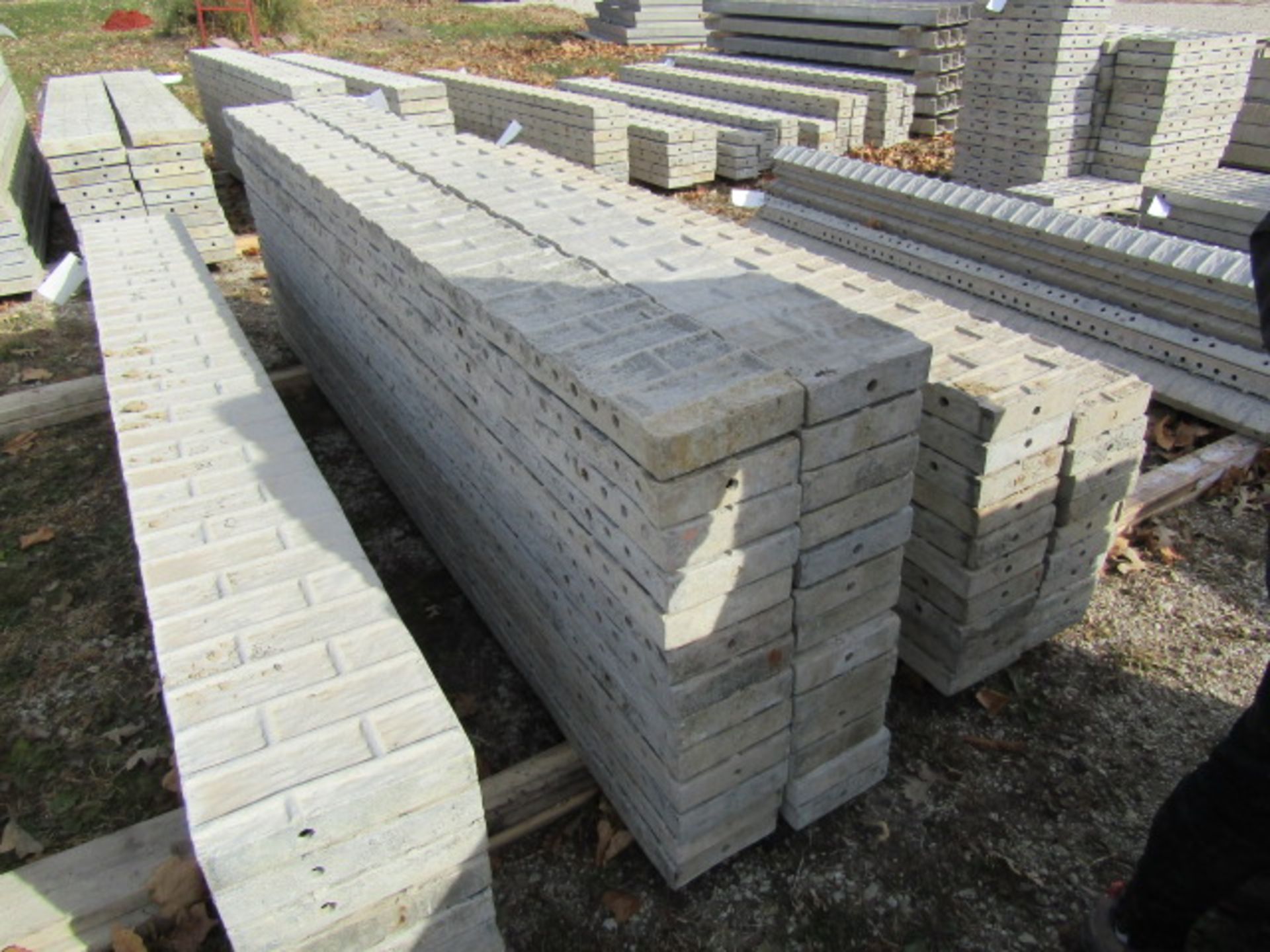 (26) 8" x 9' Jumps Precise Concrete Forms, Textured Brick 8" Hole Pattern, Located in Winterset, IA - Image 2 of 2