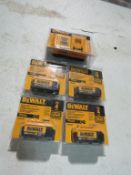 (4) NEW DeWalt Lithium Ion 20v Max Batteries, & Charger, Located in Winterset, IA