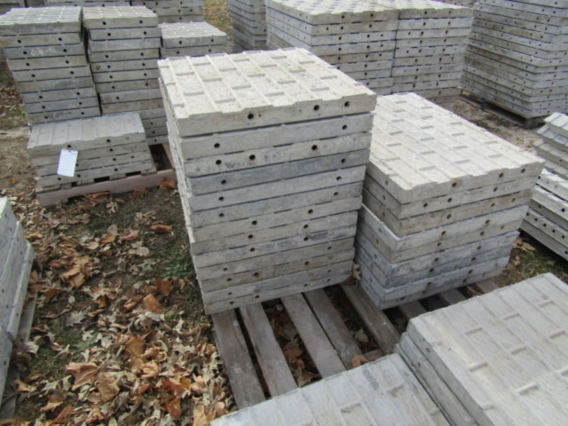 (13) 24" x 2' Precise Concrete Forms, Textured Brick 8" Hole Pattern, Located in Winterset, IA - Image 2 of 2