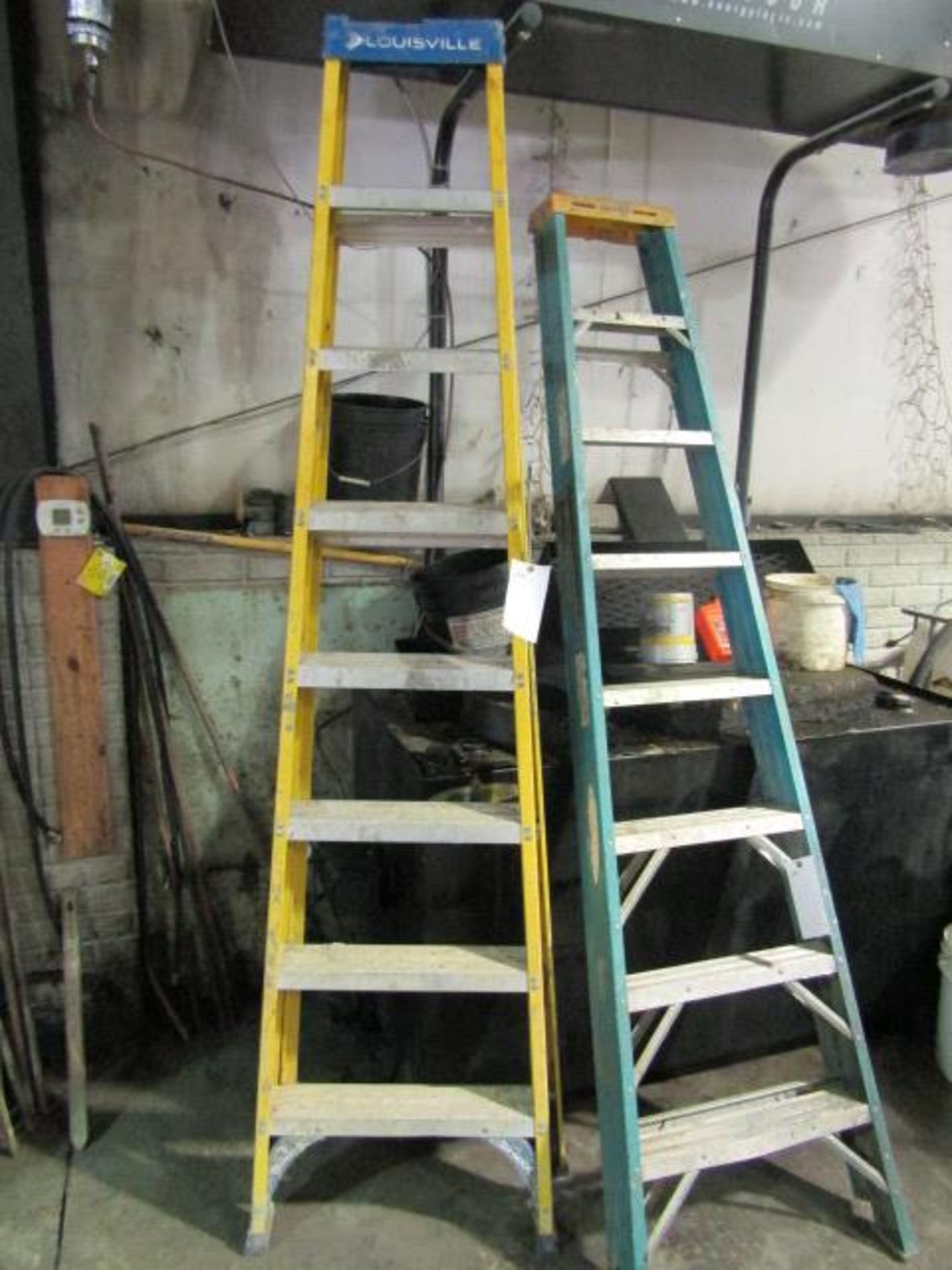 Yellow Louisville 8'/250# Step Ladder, Model FS2008, Located in Winterset, IA