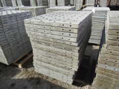 (20) 36" x 4' Precise Concrete Forms, Textured Brick 8" Hole Pattern, Located in Winterset, IA