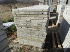 (20) 36" x 4' Precise Concrete Forms, Textured Brick 8" Hole Pattern, Located in Winterset, IA