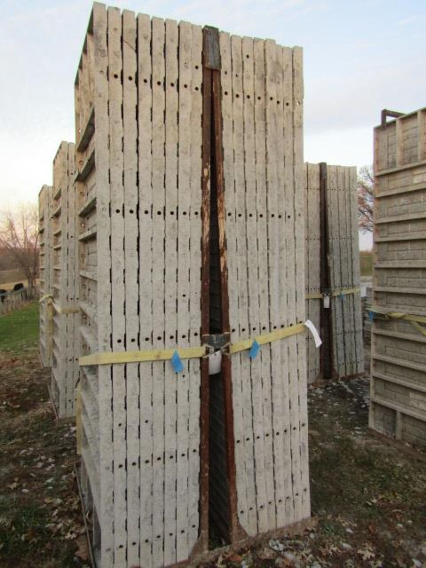 (16) 36" x 9' Precise Concrete Forms, Textured Brick 8" Hole Pattern, Located in Winterset, IA - Image 3 of 3