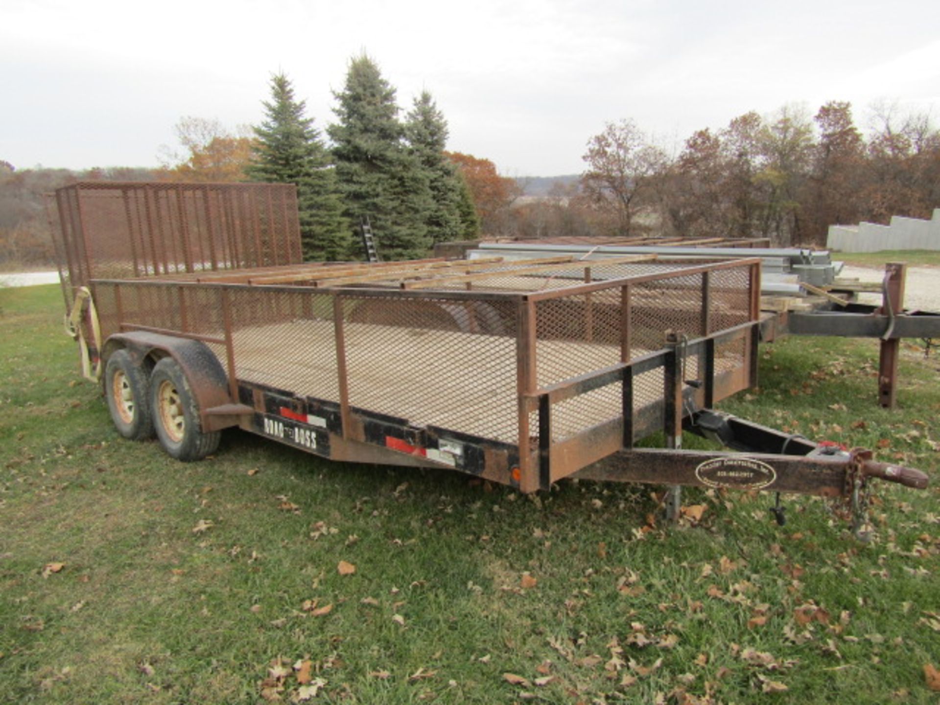 2006 Road Boss Tandem Axle Trailer, Wood Deck, Located in Winterset, IA - Image 2 of 6