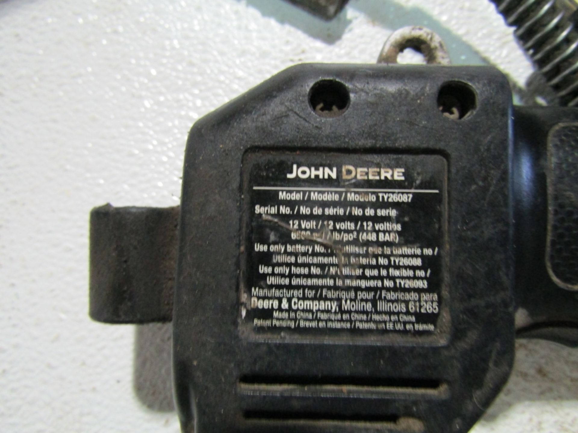 (2) John Deere Grease Gun, Model TY26087, Located in Winterset, IA - Image 3 of 5