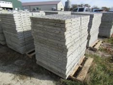 (20) 36" x 4' Precise Concrete Forms, Textured Brick 8" Hole Pattern, Located in Winterset, IA