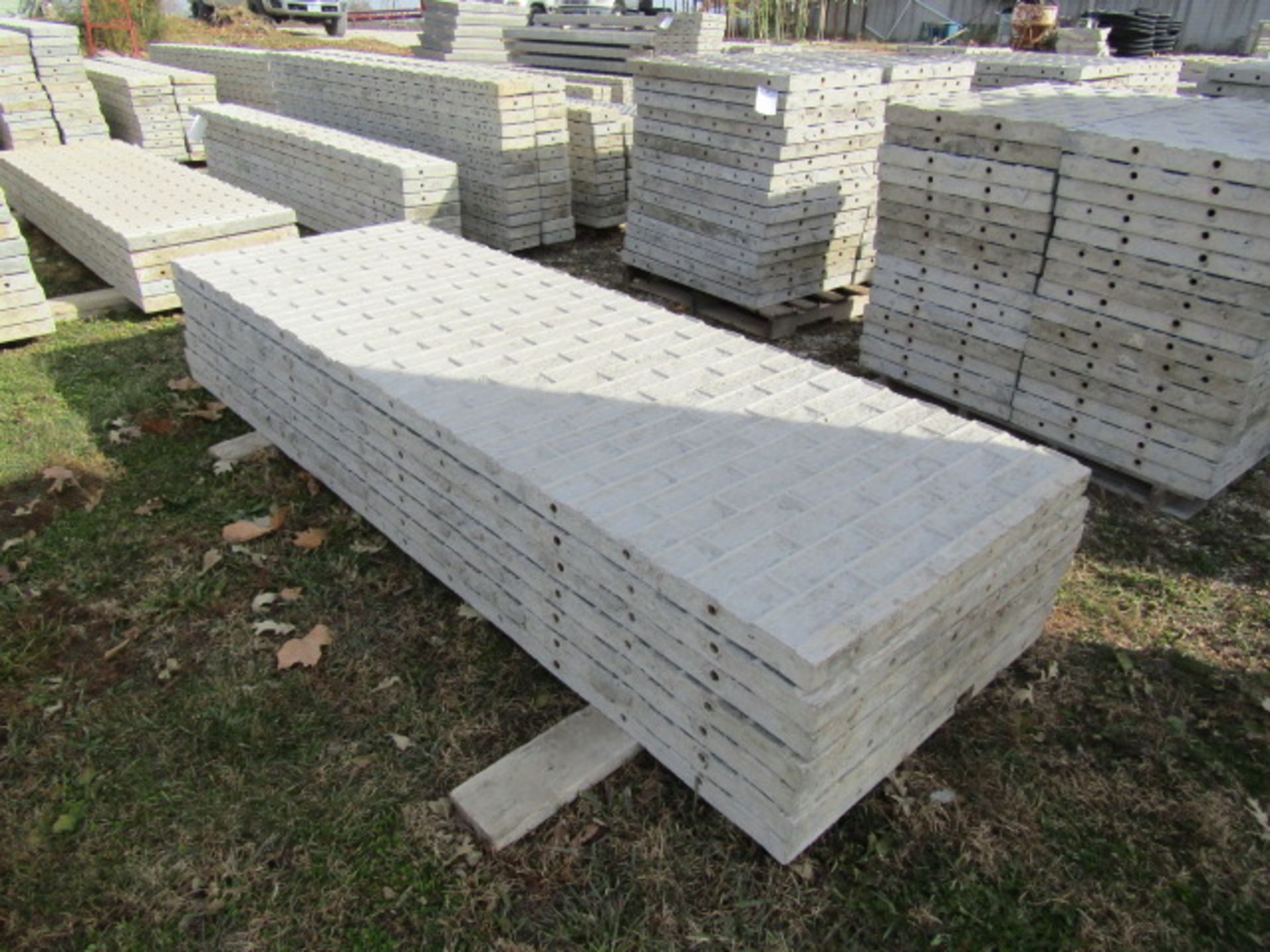 (7) 36" x 9' Precise Concrete Forms, Textured Brick 8" Hole Pattern, Located in Winterset, IA - Image 2 of 2