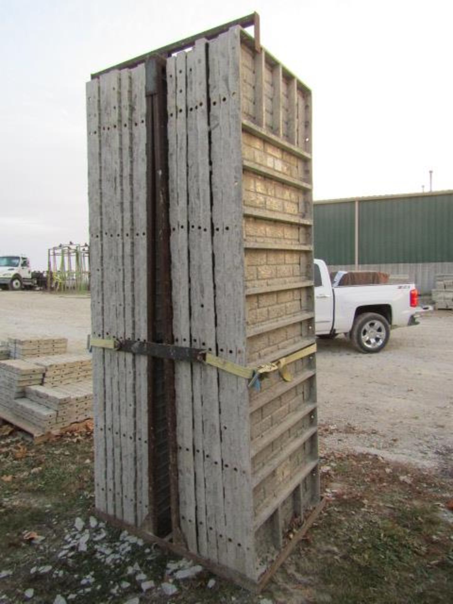 (16) 36" x 9' Precise Concrete Forms, Textured Brick 8" Hole Pattern, Located in Winterset, IA - Image 2 of 3