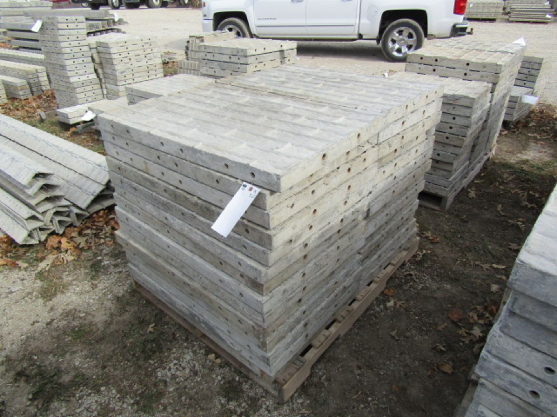 (28) 36" x 2' Precise Concrete Forms, Textured Brick 8" Hole Pattern, Located in Winterset, IA