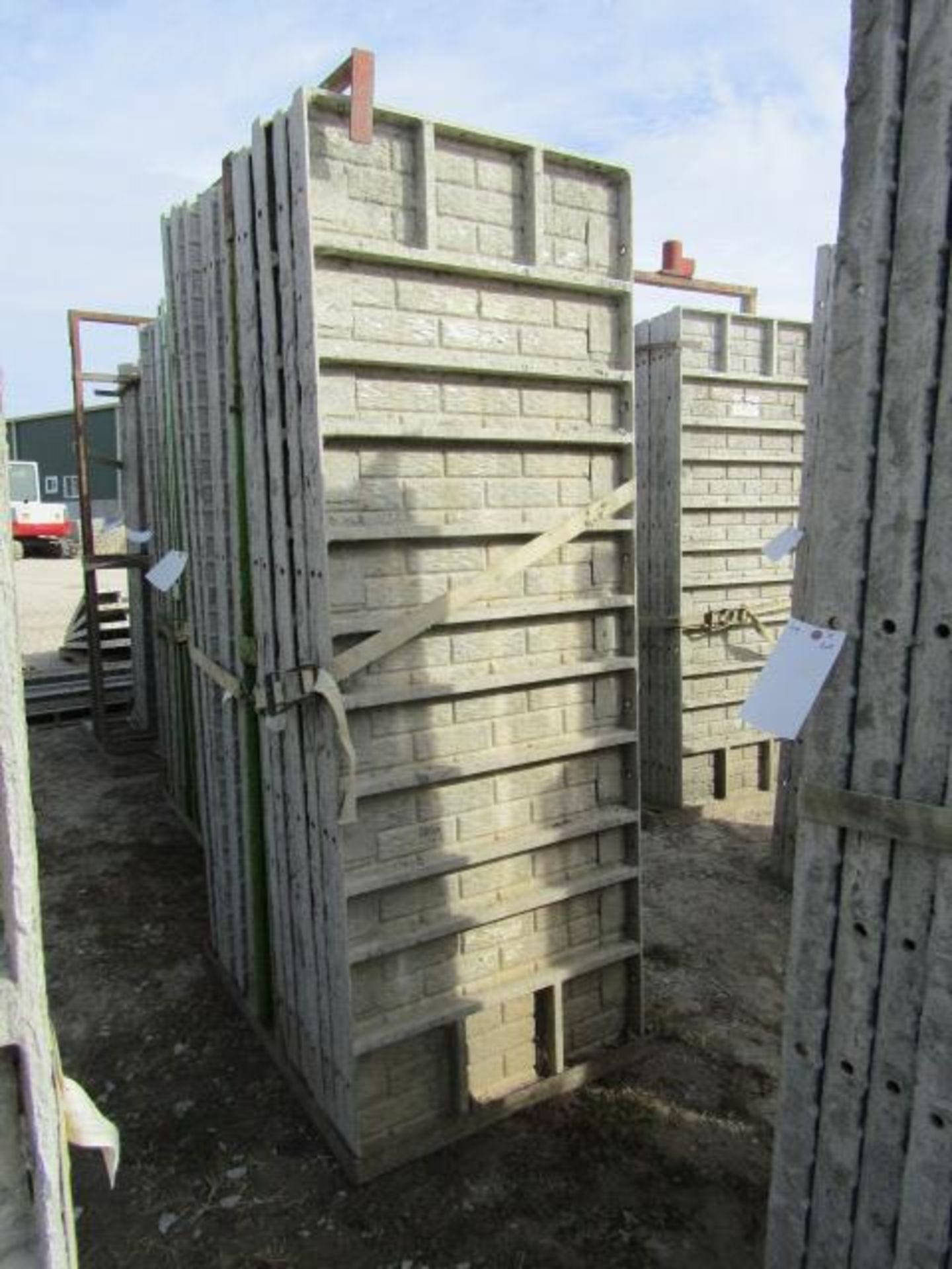 (16) 36" x 8' Precise Concrete Forms, Textured Brick 8" Hole Pattern, Located in Winterset, IA - Image 2 of 2