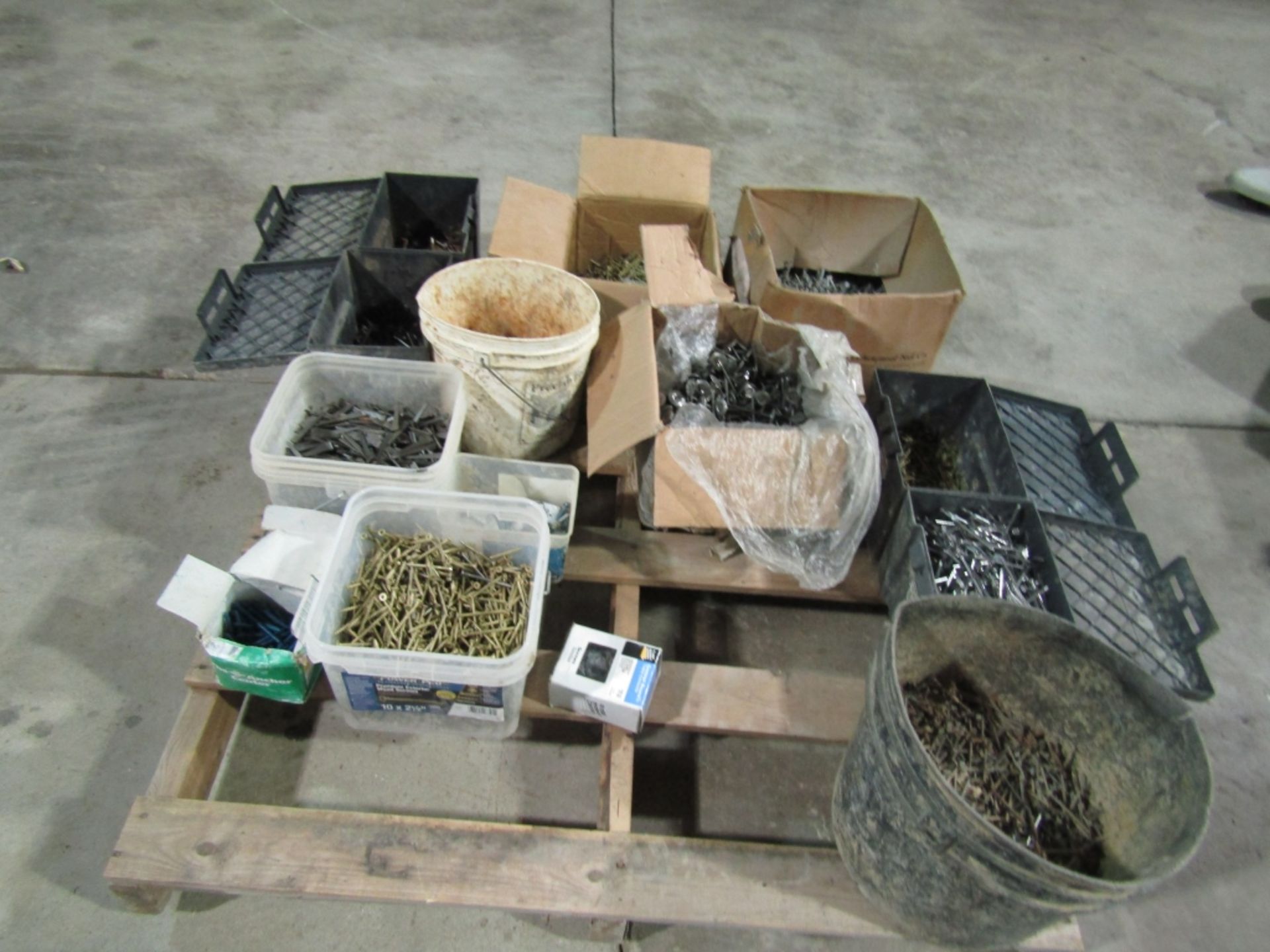 Pallet of Miscellaneous Fasteners, Located in Winterset, IA