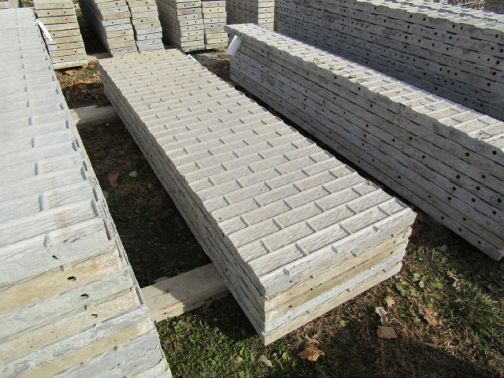 (5) 28" x 9' Precise Concrete Forms, Textured Brick 8" Hole Pattern, Located in Winterset, IA - Image 2 of 2