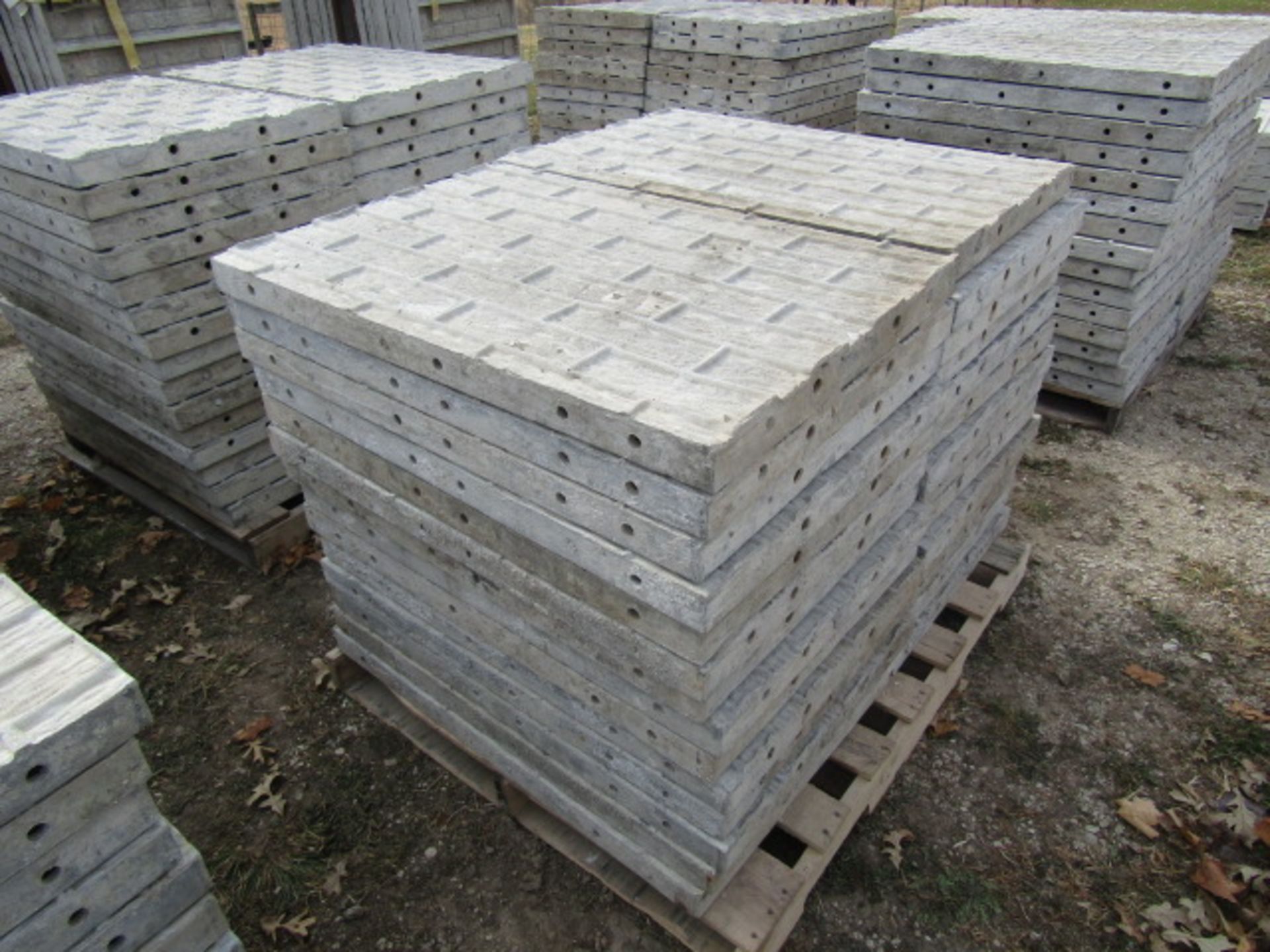 (28) 36" x 2' Precise Concrete Forms, Textured Brick 8" Hole Pattern, Located in Winterset, IA - Image 2 of 2