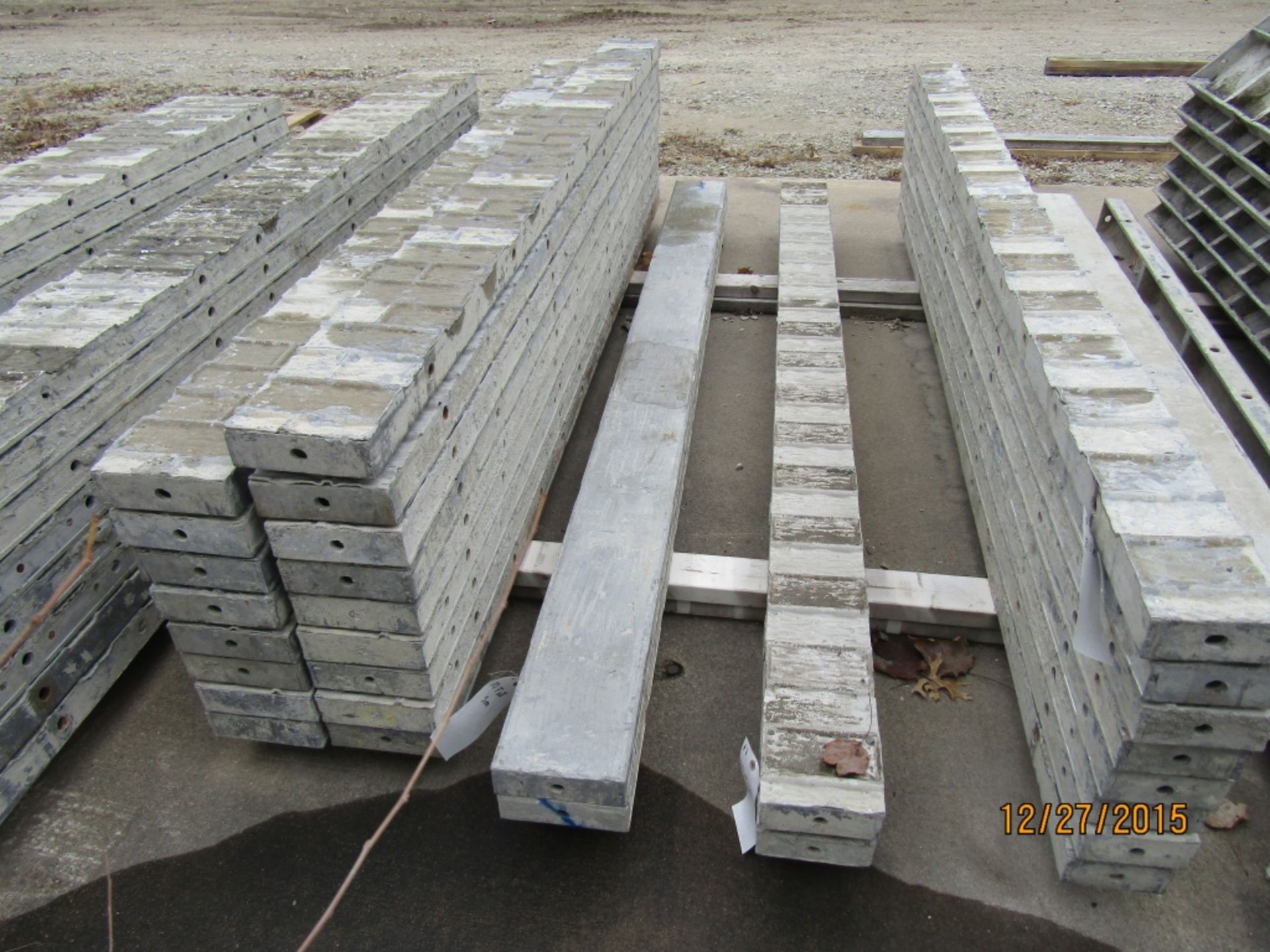 (2) 7" x 8' Durand Concrete Forms, Smooth 6-12 Hole Pattern, Located in Mt. Pleasant, IA