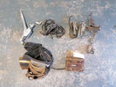 Miscellaneous Rachet Straps & (1) 1 ton Cable puller