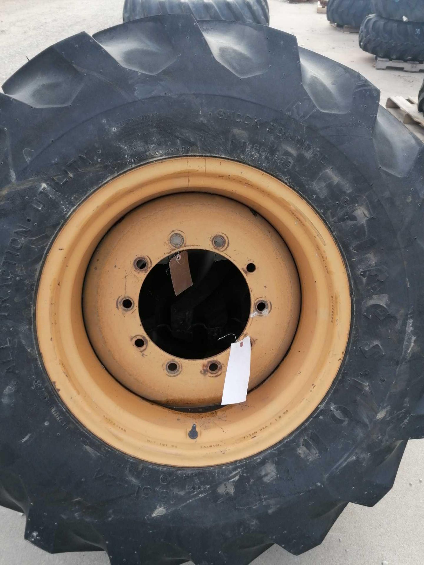 (2) Firestone 19.5L-24 Tire & 11 " with 10 Bolt Pattern Rim - Image 2 of 5