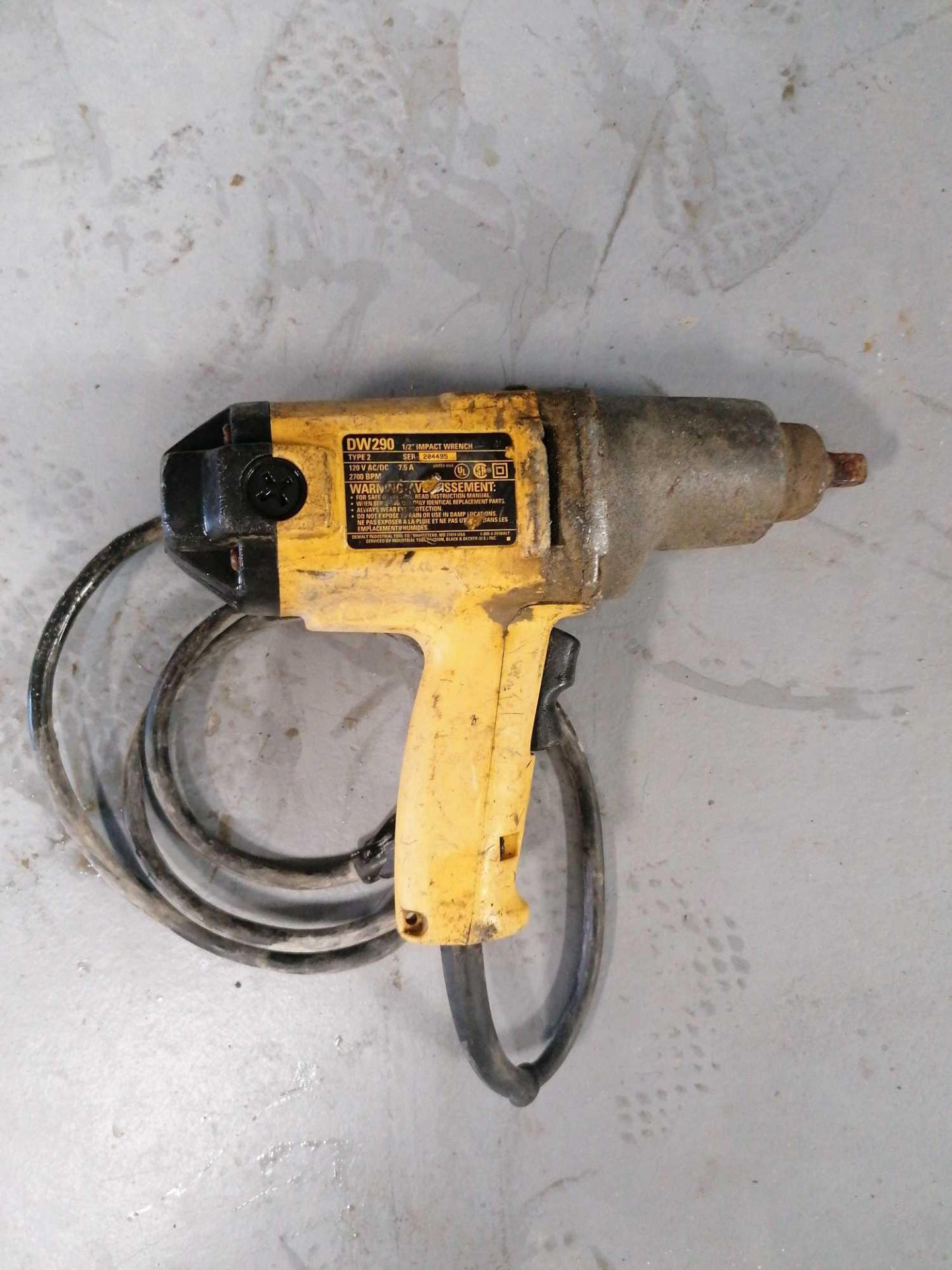 (2) Dewalt DW290 Corded Electric Impact Wrench - Image 2 of 3