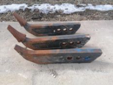 (3) Welded Ripper Shanks without Teeth