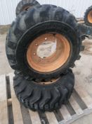 (2) Samson Premium Skid Steer 12-16.5 NHS Tire & Rim