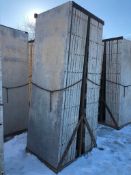 (16) 36" x 9' Symons Silver Aluminum Concrete Forms