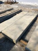 (3) 24" x 8' Symons Silver Aluminum Concrete Forms
