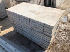 (13) 24" x 4' Symons Silver Aluminum Concrete Forms