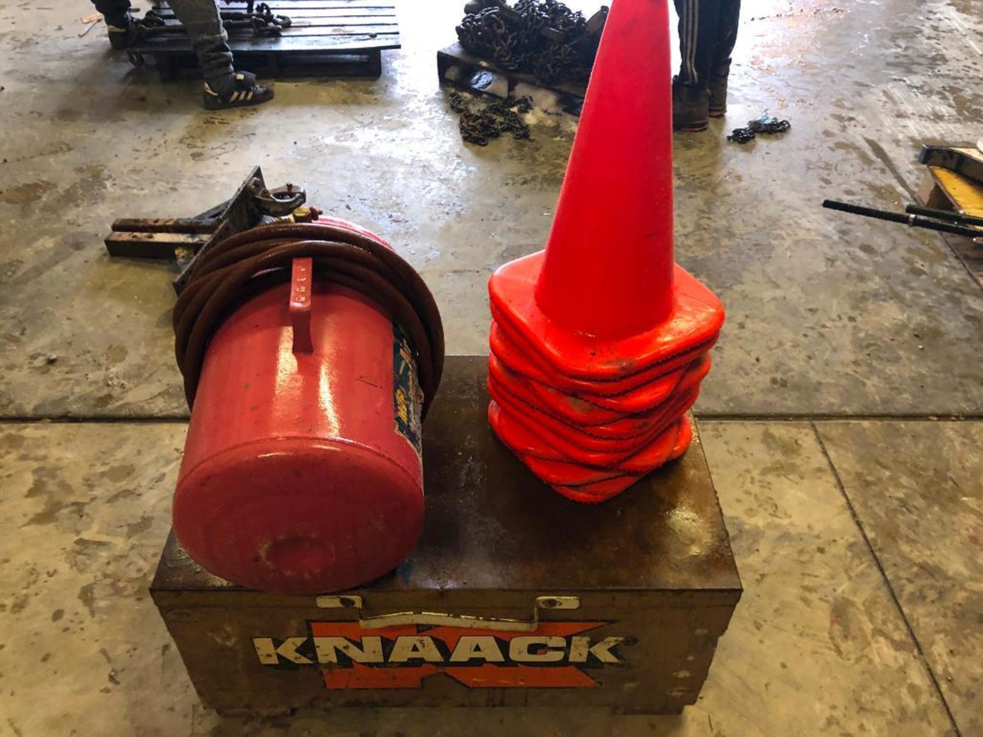 Knaack Tool Box, Air Pig & Safety Cones