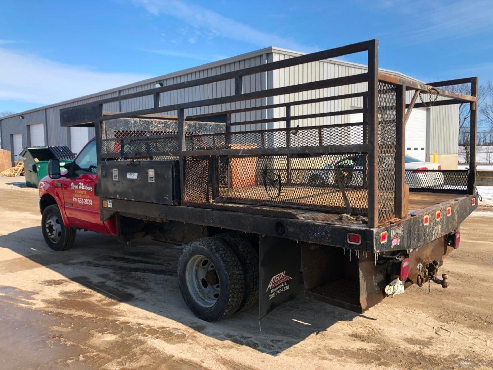 2002 Ford F550 XL Super Duty Utility Dually Truck - Image 4 of 23