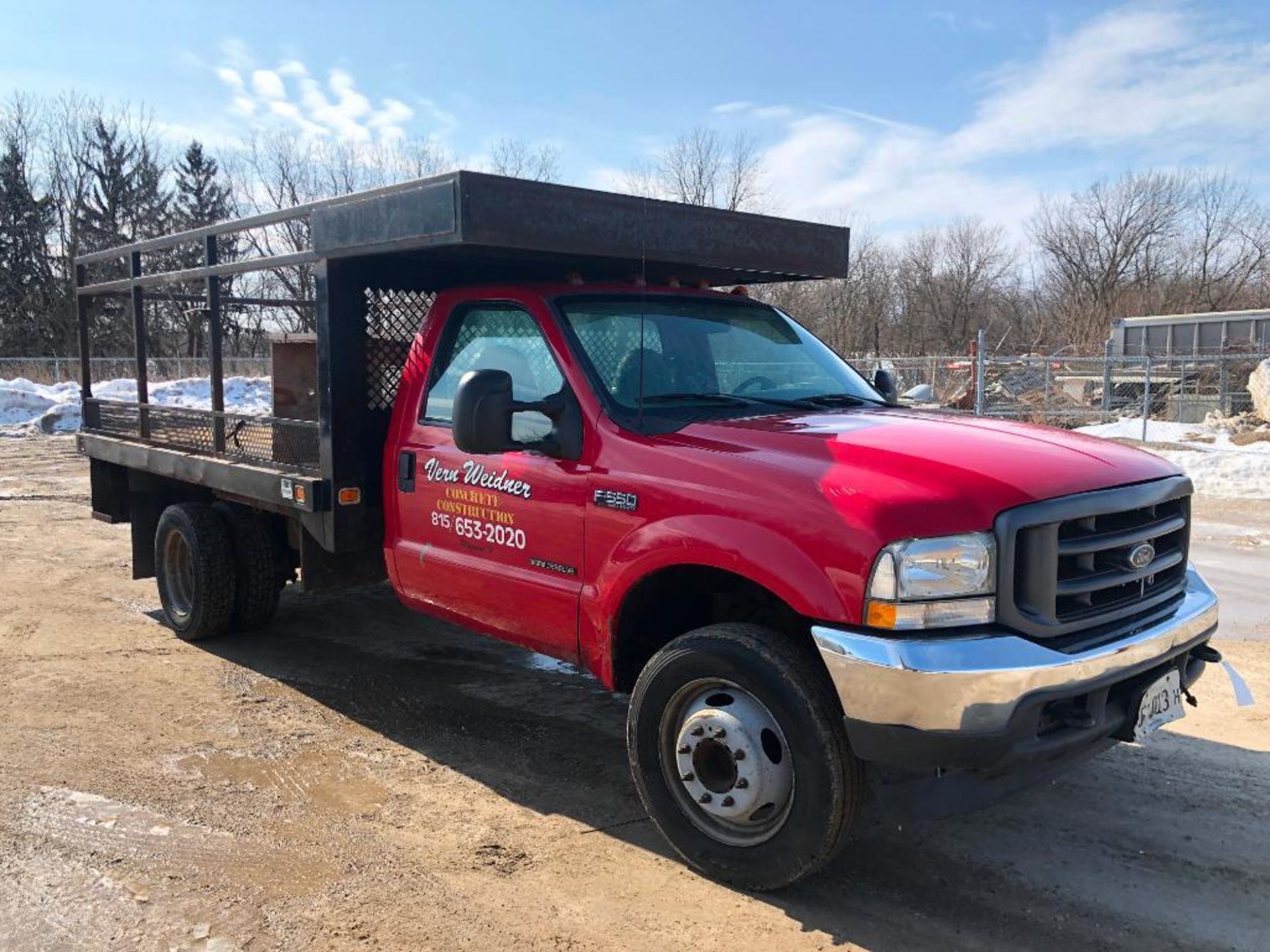 2002 Ford F550 XL Super Duty Utility Dually Truck - Image 2 of 23