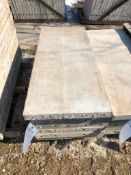 (7) 20" x 4' Symons Silver Aluminum Concrete Forms