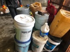 Pallet of Miscellaneous Buckets Cleaners