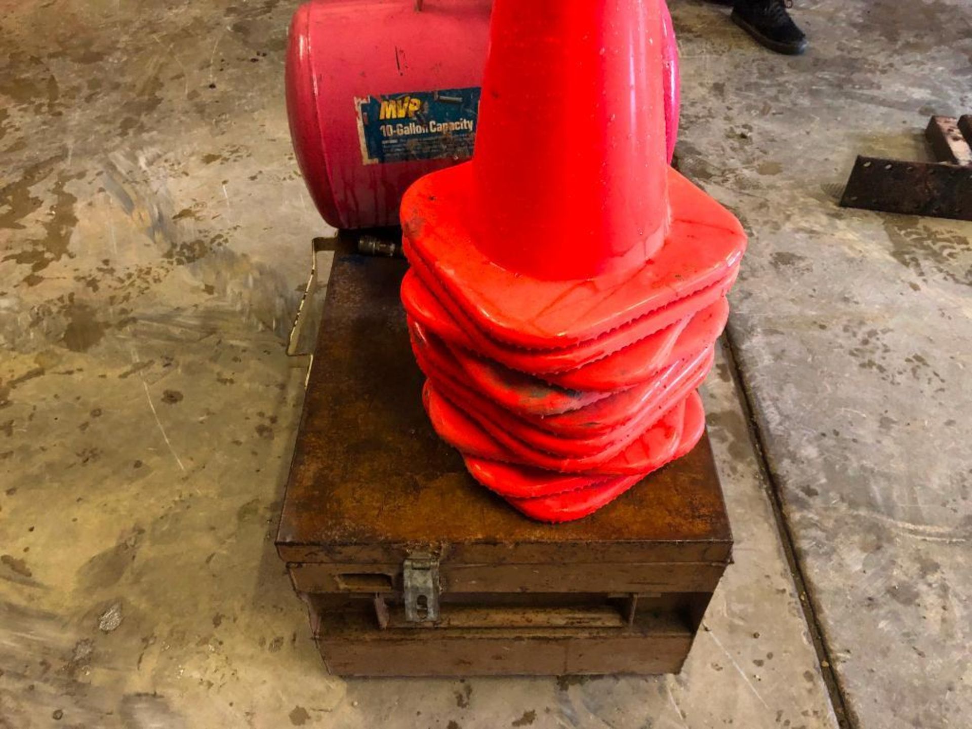 Knaack Tool Box, Air Pig & Safety Cones - Image 3 of 3