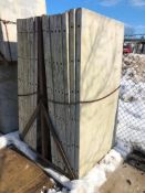 (16) 36" x 6' Symons Silver Aluminum Concrete Forms