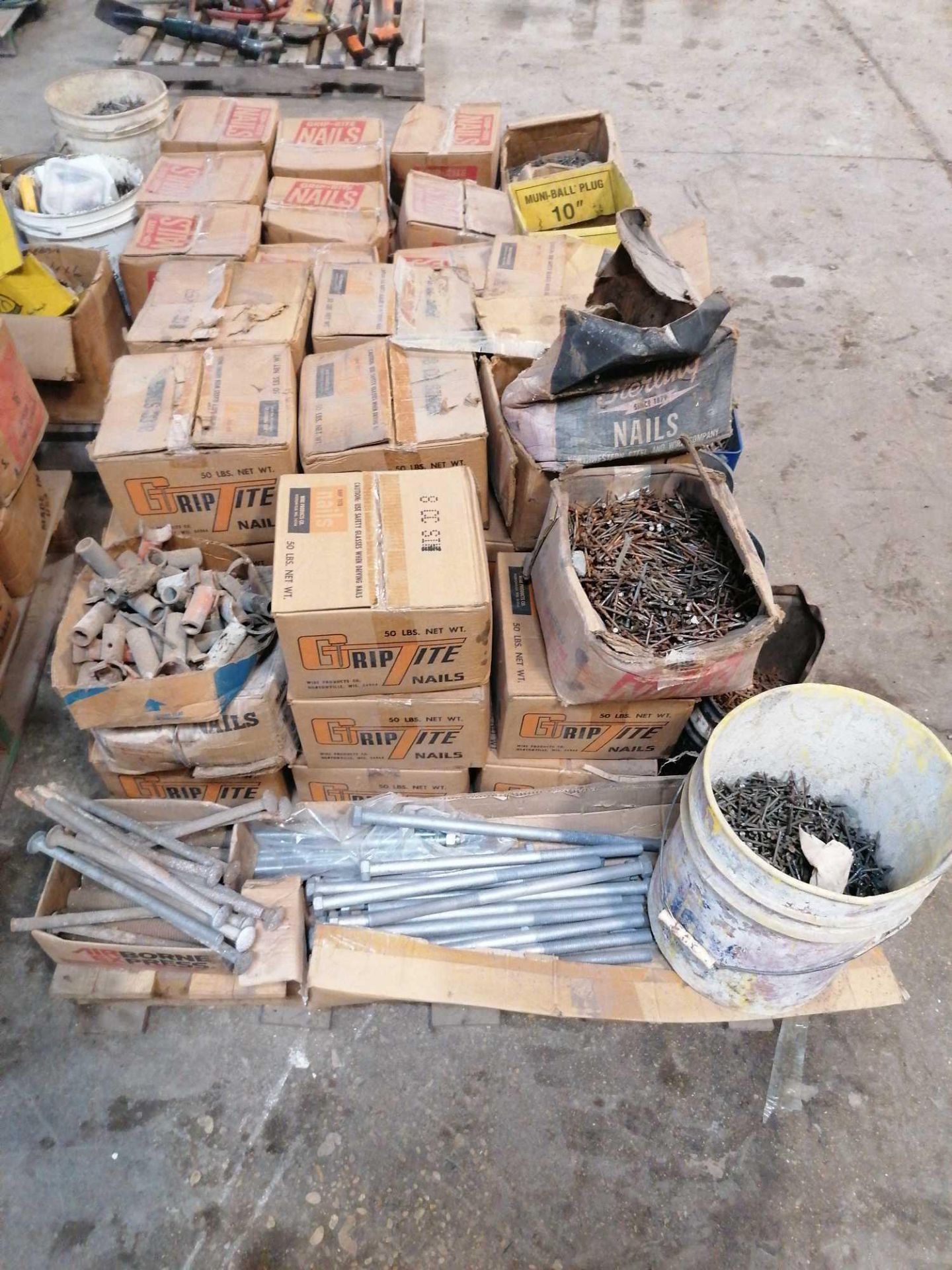 (2) Pallets of Miscellaneous Size Nails - Image 2 of 3