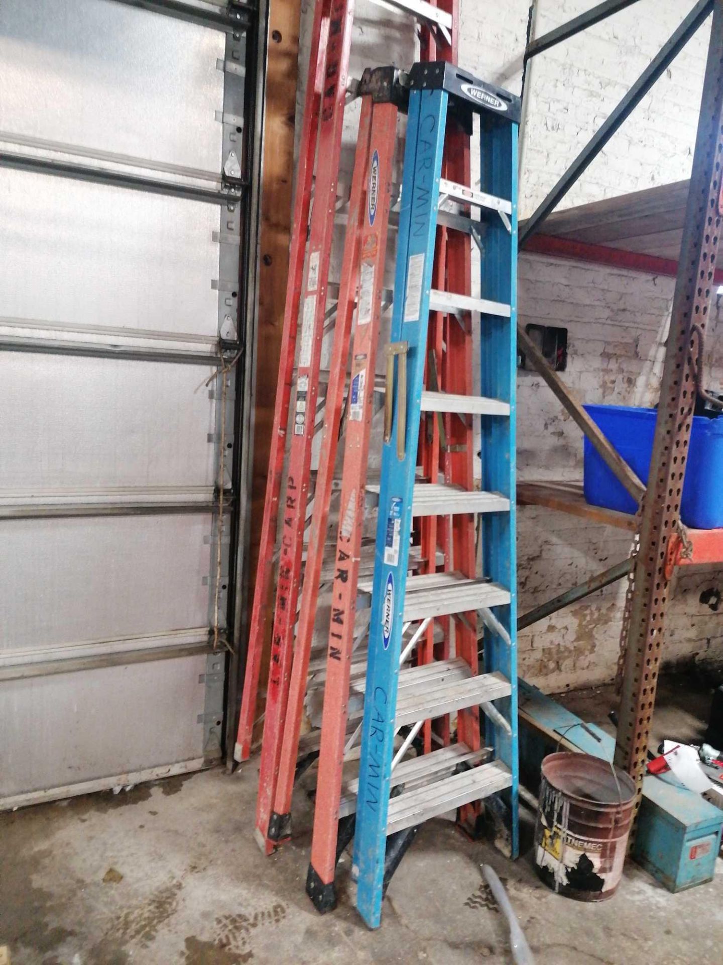 (1) 12' & (2) 8' Warner Step Ladders - Image 2 of 3